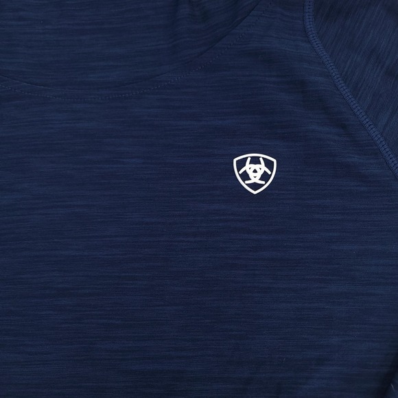 Ariat Tek Laguna Hoodie Womens Medium Heathered Blue Long Sleeve Pullover - Picture 2 of 13